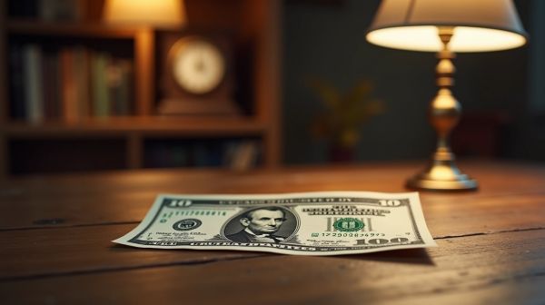 Valeur actuelle d'un billet de 10 dollars US